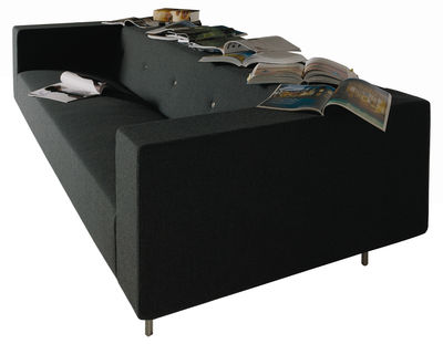 Moooi Bottoni Shelf Straight sofa - 3 seats. Black
