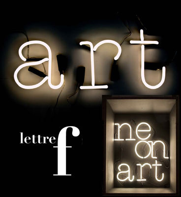 Seletti Neon Art Wall light - Letter F. White