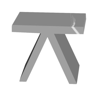 Slide Toy Supplement table - Lacquered version. Lacquered grey