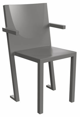 TOG Diki Lessi Stackable armchair - Plastic. Steel-grey