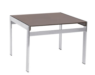 Sifas Ec-Inoks Coffee table - 50 x 50 cm. Glossy metal,Hemp
