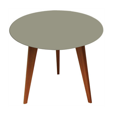 Sentou Edition Lalinde Coffee table - Round Small Ø 45 cm. Grey,Dark wood