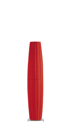 Dix Heures Dix Colonne Floor lamp - H 190 cm. Red,Matt metal