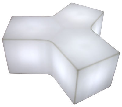 Slide Ypsilon Indoor luminous coffee table - indoor. White