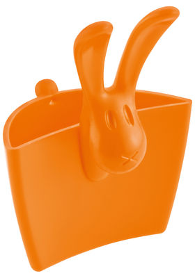 Koziol Hazel Tea bag holder. Opaque orange