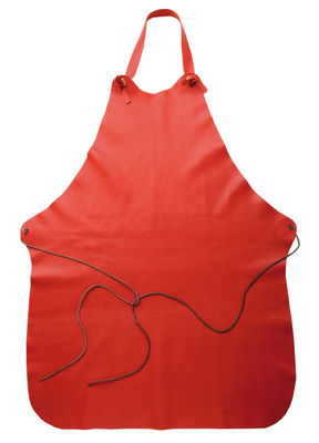 Malle W. Trousseau Apron - Leather. Red
