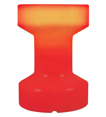 Bloom! Luminous low stool - Luminous / Wireless - H 55 cm. Red