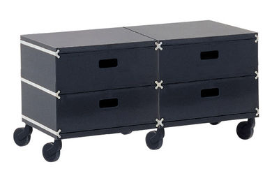 Magis Plus Unit Storage - 4 drawers - On wheels. Charcoal grey