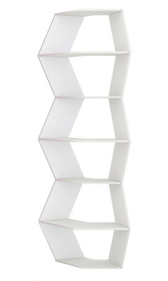 B-LINE Zig Zag Bookcase - Model 2. White