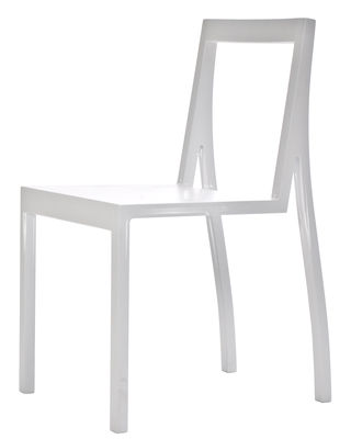 Moroso Heel Stackable chair - Wood. White