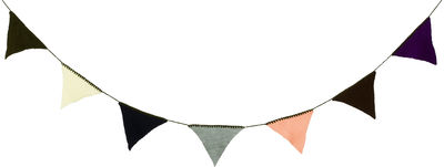 Ferm Living Happy Flags Garland. Multicoulered,Olive
