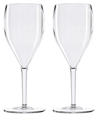Italesse Privè Gran Cru Beach Champagne glass - 2 policrystal stemmed glasses/champagne 29,5 cl. Tra