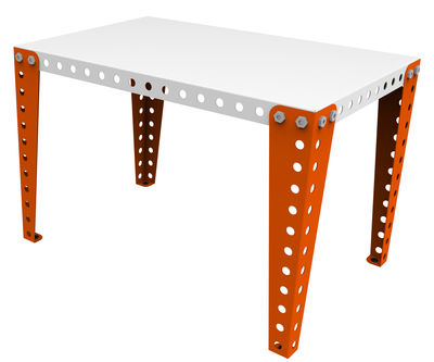Meccano Home Children's desk - 90 x 60 cm. White,Orange