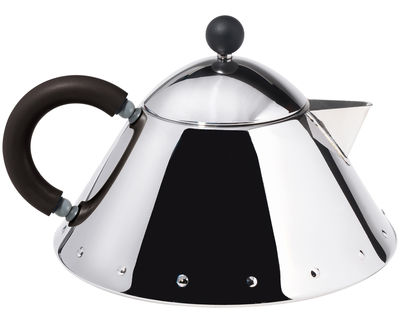 Alessi Graves Teapot. Black,Steel