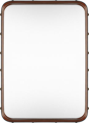 Gubi - Adnet Adnet Mirror - Rectangular - 70 x 48 cm. Brown
