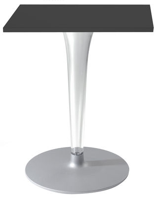 Kartell Top Top - Contract outdoor Table - Square table top. Black