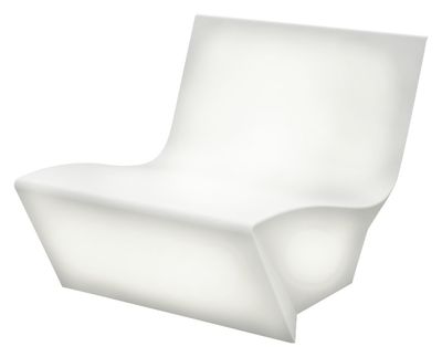 Slide Kami Ichi Outdoor Luminous armchair - Luminous version. White