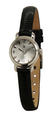 Lip Henriette Chrome Watch - 1960 reissue. Black,Chromed