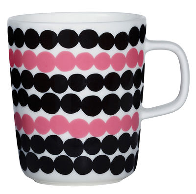 Marimekko Räsymatto Mug. White,Pink,Black