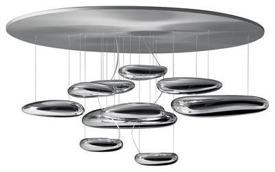 Artemide Mercury Ceiling light - Halogen. Metal grey,Mirror