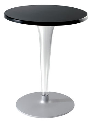 Kartell Top Top Table - Laminated round table top. Black