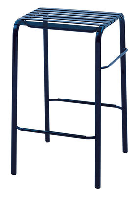 Magis Striped Bar stool - H 68 cm - Plastic seat. Blue