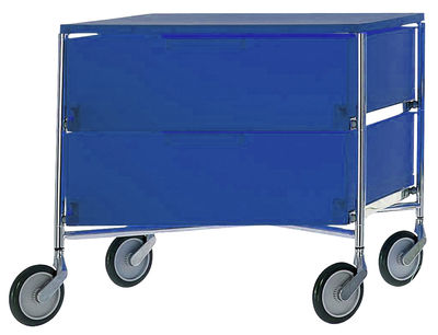 Kartell Mobil Mobile container - With 2 drawers. Blue