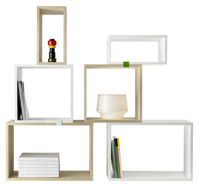 Muuto Stacked Shelf - Large rectangular unit. White