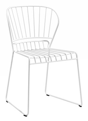 Skargaarden Resö Stackable chair - Metal. White