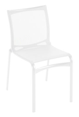 Alias Bigframe Stackable chair - Fabric seat. White