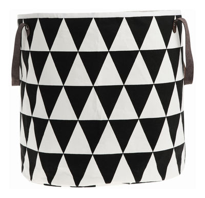 Ferm Living Triangle Basket - Ø 35 x H 40 cm. Black