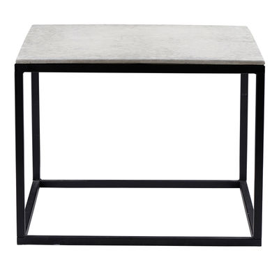 House Doctor Coffee table - / Concrete top - 60 x 60 cm. Black,Grey concrete
