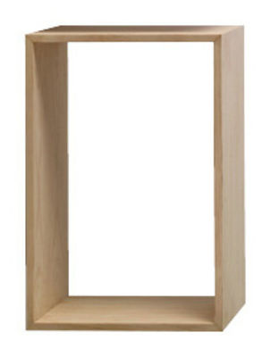 Muuto Stacked Shelf - Large rectangular unit. Ash