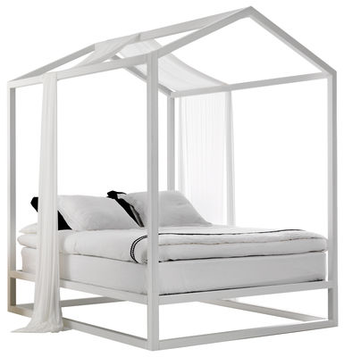 Mogg Casetta in Canadá Four-poster bed - / 213 x 183 x H 235 cm. White