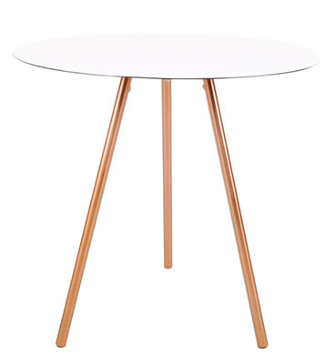 XL Boom Elle Coffee table - H 50 cm. White,Copper
