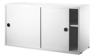 String Furniture String System Crate - / 2 doors - L 78 cm. White