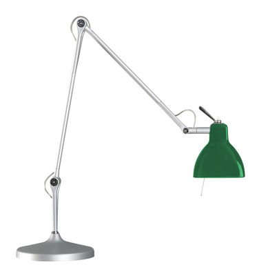 Rotaliana Luxy T2 Desk lamp - Arm 4 sections. Shiny green,Matallic