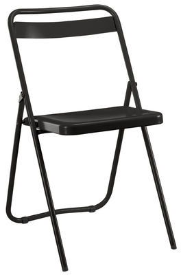 Souvignet Design DS n°7 Foldable chair - Painted steel. Black