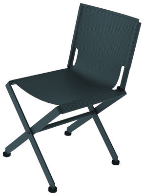 Matière Grise Zephir Foldable chair - Fabric seat. Charcoal grey