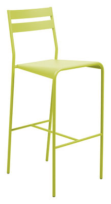 Fermob Facto Bar chair - H 75 cm - Metal. Paprika