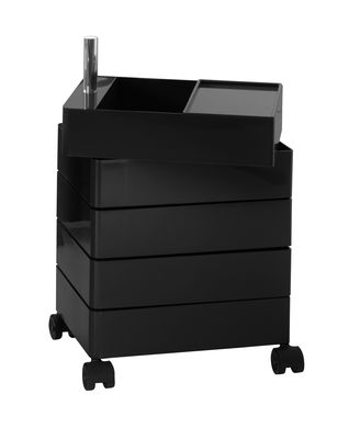 Magis 360° Mobile container - 5 drawers. Glossy black
