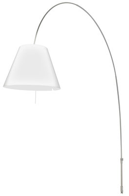 Luceplan Lady Costanza Floor lamp - Wall fixing. White,Aluminum