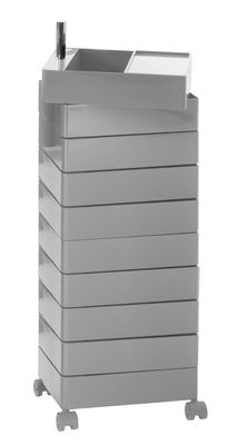 Magis 360° Mobile container - 10 drawers. Glossy grey