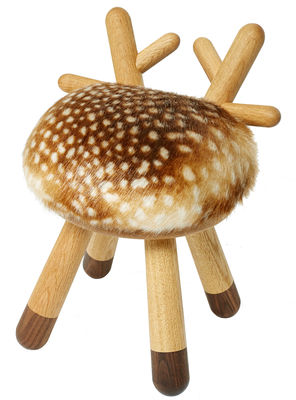 Elements Optimal Bambi Children's chair - H 40 cm. Brown,Beige,Natural wood