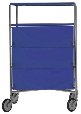 Kartell Mobil Mobile container - With 4 drawers. Blue