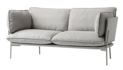 And Tradition Cloud LN2 Straight sofa - 2 seaters - L 168 cm. Grey