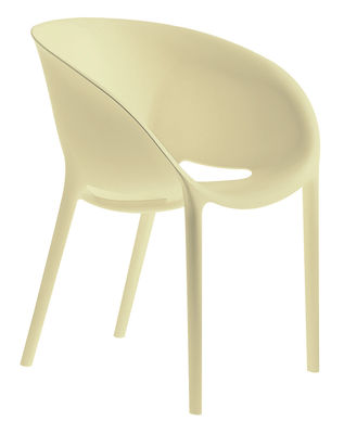 Driade Soft Egg Stackable armchair - Polypropylen. Ivory