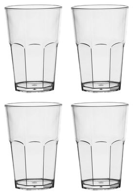 Italesse Pacha Beach Water glass - 4 policrystal glasses Long Drink 50 cl. Transparent