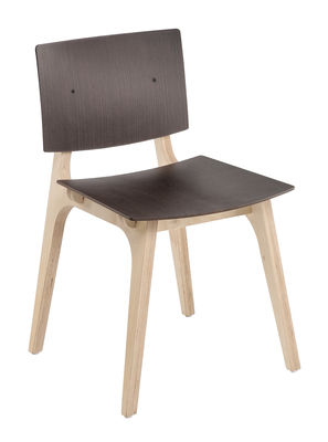 Ondarreta Mikado Chair - Wood. Natural wood,Wenge