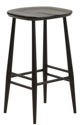 Ercol Bar Stool Bar stool - Wood H 65 cm - Reissue 1950'. Black